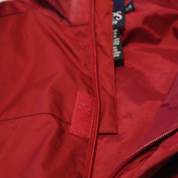 Men's Chaps Burgundy Golf Wind Shirt Removable Sleeves Large - Picture 4 of 15